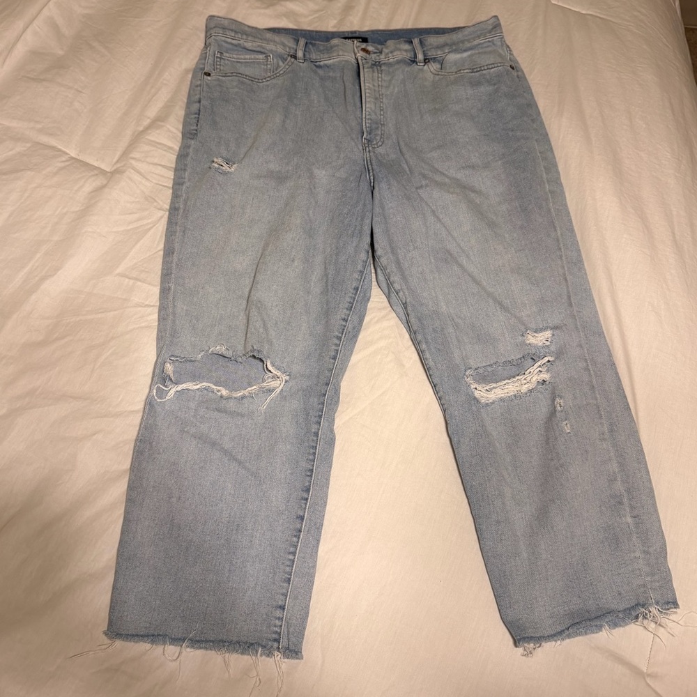 Express High Rise Mom Jeans